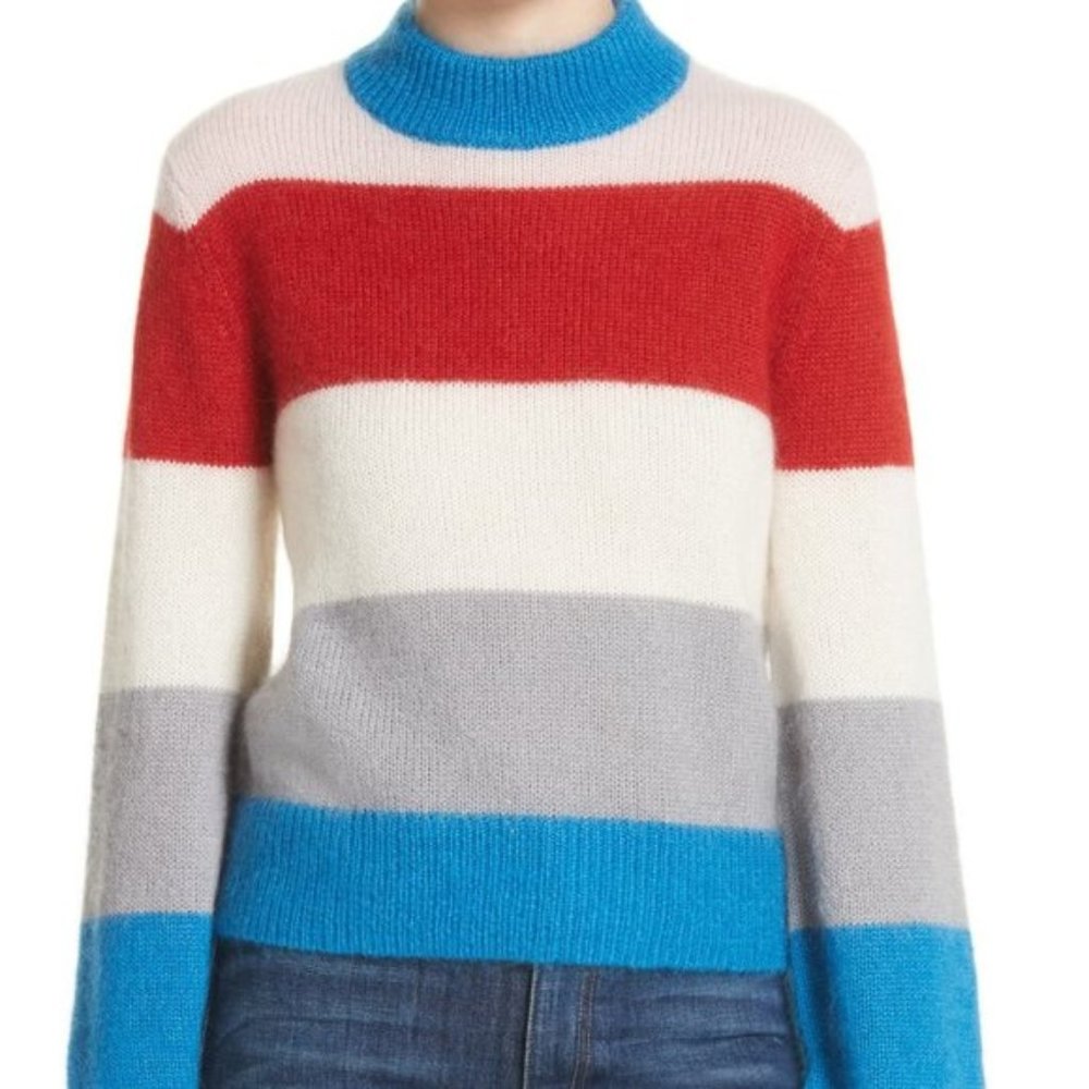 Nordstrom Signature Stripe Mohair Silk Sweater